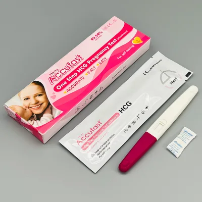 Factory Supply CE ISO Approved Accurate Early Hcg Urine Test 10,25 MIU/ml Pregnancy Test Midstream