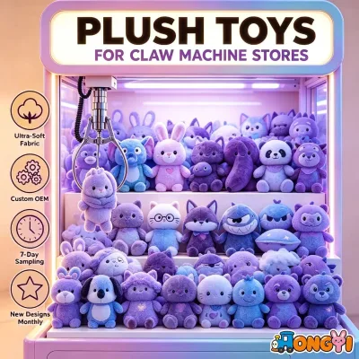 Plush Toy Manufacturer Peluches 11cm-30cm Super Soft Plush Stress Relief Claw Machine Dolls Crane Machine Toys