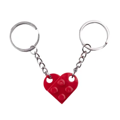 For Blocks Peach Hearts Agreements Tokens Metal Carabiner Keychains Pendants Waterproof Lightweight Simple Bags Car Keys