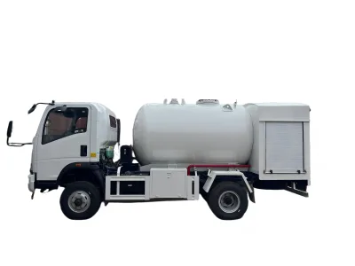 New Diesel LPG Transportation Tank Truck with Manual Transmission Euro 5 Emission Standard for Refueling Liquefied Petroleum Gas