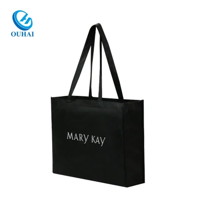 Custom Logo Printed Non Woven Tote Bag Eco Friendly Reusable Shopping Bags for Retail Store Cosmetic Gift Promotional Packaging