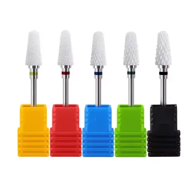 Professional Nail Drill Bit Set Ceramic Nail Drill Bit Cutter for Manicure Art Tools for Machine Nail Drill Bit