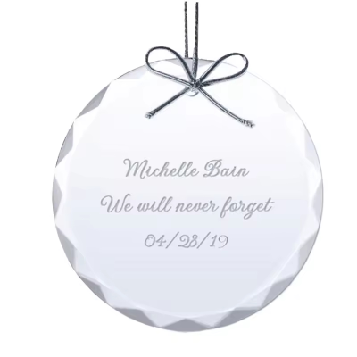 Custom Crystal Ornament Creative Christmas Hanging Ornament Crystal Home Decoration