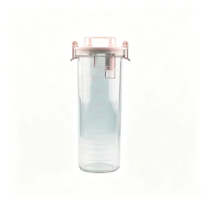Reusable 2 Liter Toxic Canister with 2 Holes and Clips for EBOO Use