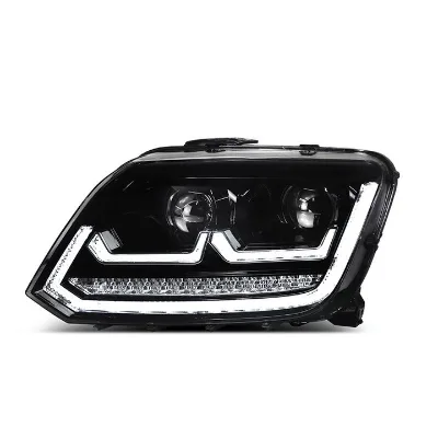 SINO Suitable for VW Amarok 2008-2020 Modified Flowing Turn Signal LED Daytime Running Light Headlight Assembly