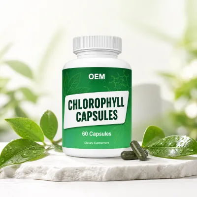 OEM Private Label Chlorophyll Capsules 60 Count Bottled Dietary Capsules for Adults Halal Certified Custom Packaging Wholesale