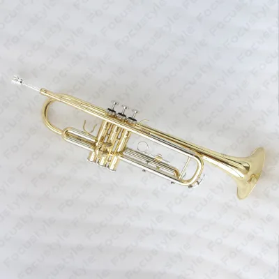 Brass Body Trumpets Made in China Students Level Trumpet Bb Clear Lacquer Trumpet
