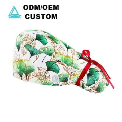 Dentist Nursing Hats Working Caps Turban Adjustable Wrinkle Resistant Multicoloured for Hospital Wards Adjustable