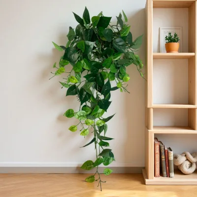 9 Branch Hanging Artificial Plant Vine Green Wall Hanging Vine Indoor Home Wedding Decoration Photography Props