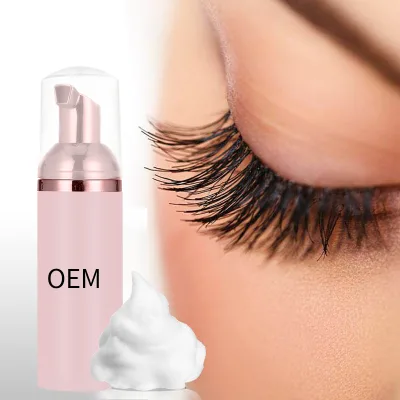 Professional Customize Eyelash Cleaning Brush Oil Free Cleansing Lash Extension Shampoo Private Label Eyelash Extension Shampoo