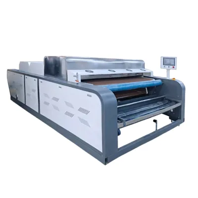 Huwei Automatic Mesh Belt Fabric Preshrink Molding Machine Motor Engine for Knitted Woven Fabrics Internal Steam Circulation No