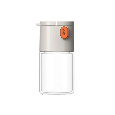 Japanese-style Glass Salt Shaker Seasoning Bottle Double-Spout Multi-Functional Even Dispensing Household Salt-Control Jar