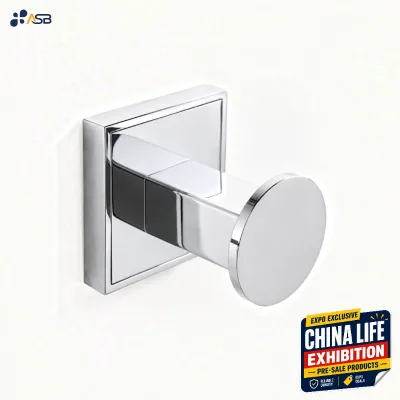 Zinc Allo Metal Robe Hooks ASB Modern Design Wall Hook with 1-Year Warranty for Bedroom Hotel & Bathroom