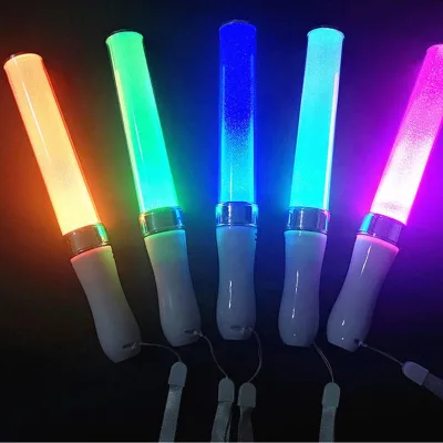High Quality Promotional Light Wand 15 Multicolor RGB Remote Control LED Stick Customized Logo LED Glow Stick
