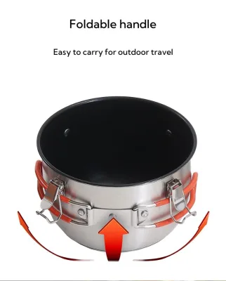 Jukaiwtec Stainless Steel Pressure Cooker Soup Pot Multifunctional Stewing with Handle Pressure Pan Gland Type PS62 Zhejiang