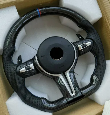 M Sport Modified Fashion Upgrade LED alcantara Carbon Fiber Steering Wheel for BMW X1 X2 X3 X4 X5 X6 F11 F44 F13 F15 F85 F23