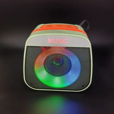 High Quality Price Wireless  Speaker With Heavy Bass and Led Light Waterproof Small Sound Outdoor Speaker