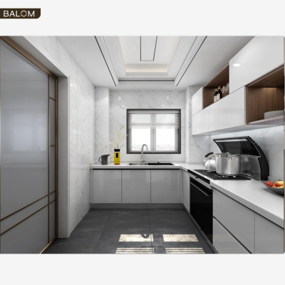Cost Effective Scratch Resistant Modern European-Style E0 E1Kitchen Cabinets Kitchen Cabinetry