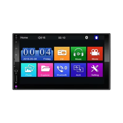 2 Din Car Radio MP5 Player 7'' Full Touch Screen Universal Dashboard DC 12V