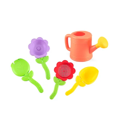 New Design 5pcs Plastic Watering Flower Shovels Kids Sand Beach Toys Wholesale