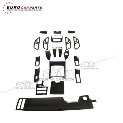 2021year S Class W223 Carbon Fiber Interior for W223 Instrument Panel Inner Door Plate Central Control Cover Plate