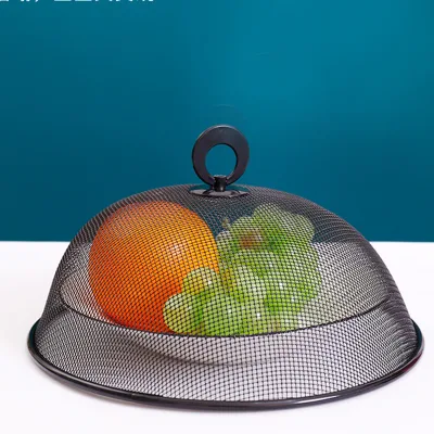 Wholesale Simple Stainless Steel Food Cover Fly Proof Dustproof Meal Protector Dining Table Dish Cover Household Kitchen Cover