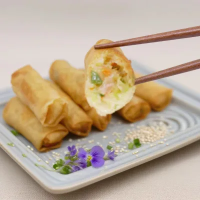Wholesale Fine Quality Chinese Spring Roll Pastry Wrappers Frozen Mini Vegetable Spring Rolls for Export