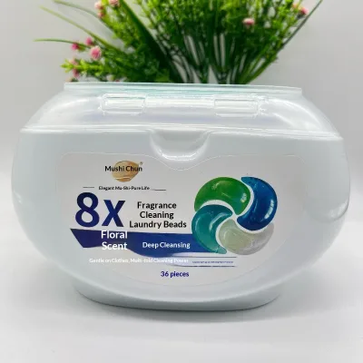 Four-in-one Laundry Detergent Pods Long-lasting Floral Fruity Fragrance Deep Cleaning Stain Removal Concentrated Formula 75-80%