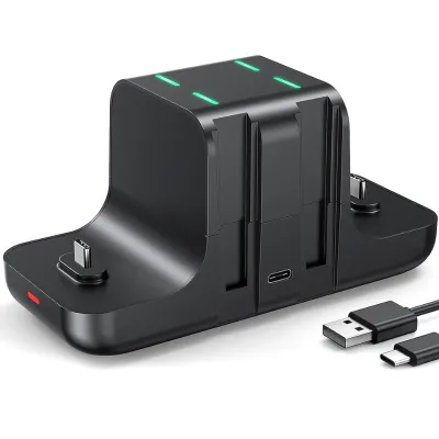 6 in 1 for Nintendo for Switch Charging Dock Game Accessories with 4 JoyCons 2 Pro Controller Charger Stand for Switch Charging