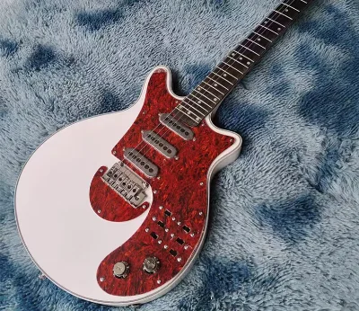 White 24-Fret Small Double-Action Mahogany Body Maple Neck Rosewood Fingerboard Electric Guitar Offers Great Value