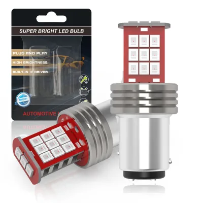 HUAJIAN Car Brake Lamp LED Bulb Universal 12V 24V Auto Brake Light Red Tail Reverse 1157 7443 3157 Turn Signal Light for Toyota