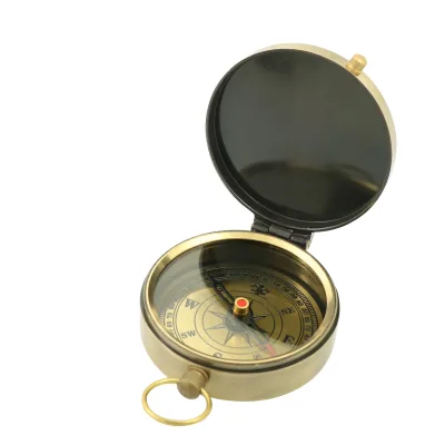 Retro J50 Pocket Flip Style Compass North Pointing Needle Antique Style Compass Can Be Engraved with LOGO