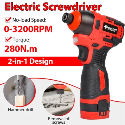 Factory Direct DIY Magnetic Cordless Screwdriver Industrial 12V Brushless Motor Lithium-ion Battery 3 Nm Max Torque 0.7kg