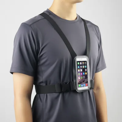 Factory Wholesale Water Proof Chest Phone Holder Chest Strap Harness Mount Holder for 4-6.9 Inch