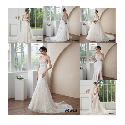 Mermaid Wedding Dress Strapless Sweetheart Lace up White Tulle Appliques Wedding Dresses
