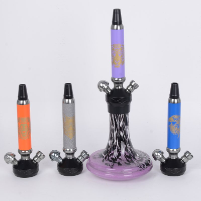 Animal Shisha Hookahs Purple Sheesha Lion Hukka Yiwu Shisha Factory with Many Stock Shisha