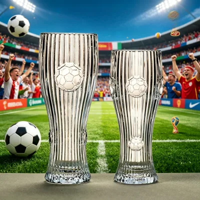 Eco-Friendly Glass Beer Tumbler Reusable Pint Glass for Sports - Exclusive for Americas Football Cup