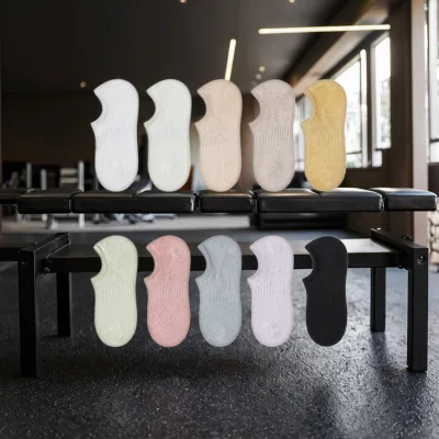 Women's Cotton No-Show Crew Short Socks Summer Odor-Resistant Sweat-Absorbent Digital Printed Pure Cotton Non-Slip Invisible
