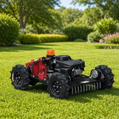 All Terrain 4 Wheel Lawn Mower, Efficient Grass Shredding