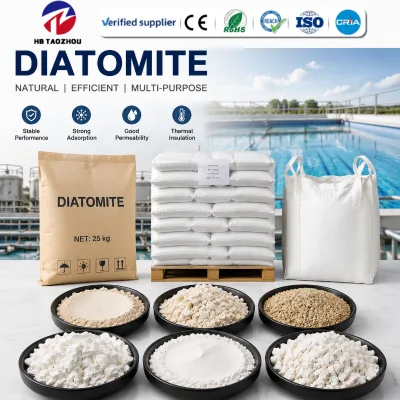Industrial Food Grade Diatomite Earth for Agriculture Soil Amendment Feed Additive Animal Livestock Horticultural Adsorbent