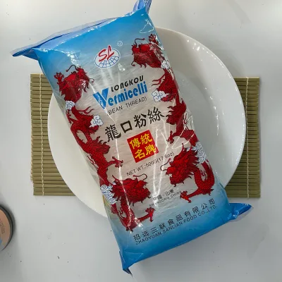 Wholesale Hot Selling High Quality 500g Natural High Nutrition Tasty Pure Longkou Bean Vermicelli for Supermarket and Restaurant