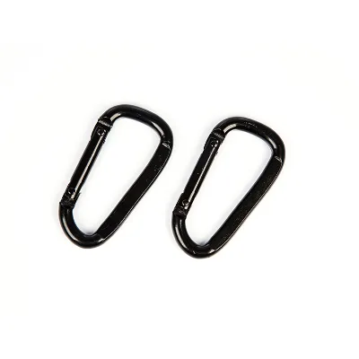 Custom Color Black Metal D-shaped Carabiner Rock Climbing Carabiner Custom Hanger