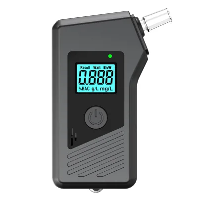 Professional New Portable Breathalyzer Built-in Light Feature AA Battery 5s Response Time-Precise Fast Intoxication Detection