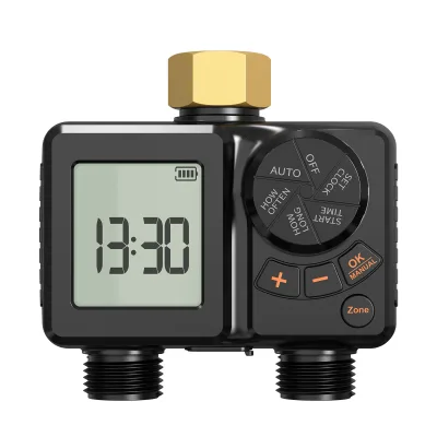 Wholesale IPX6 Waterproof Automatic Water Timer 2 Zone LCD Display Intelligent Irrigation System Sprinkler Timer