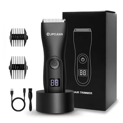 Professional Switch Blade Machine Electric Shaver Ipx-7 Waterproof Body Hair Trimmer for Household With Multi-size Guide Combs
