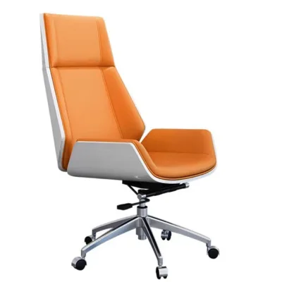 Ergonomic Office Chair with Metal Base - Comfortable and Trendy, Suitable for Long - Hour Use