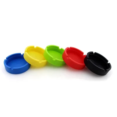 Wholesale Silicone Non-slip Ashtray Silicone Smoke Cup Holder Cigarette Tray Ashtray Mold Ashtray Home Decoration