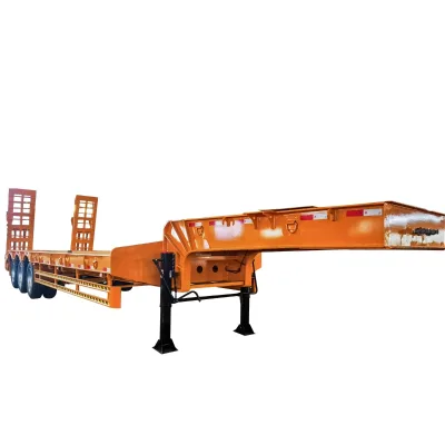 High Quality 3-Axles 40ft Heavy Duty Cargo Container Trailer 25-30 Ton Capacity Steel Flatbed Multi-Use China Brand Semitrailer