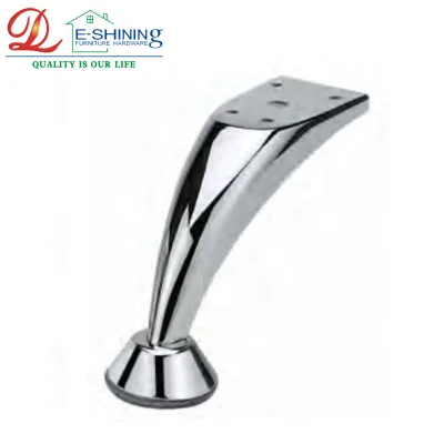 AODELI High Quality Industrial Radian Metal Furniture Legs, Chrome/Zinc Alloy Steel Sofa Legs 120mm/52mm for Modern Design