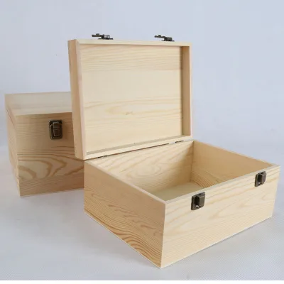 Wholesale Small Customise Unfinished MDF Top Handmade Sliding Wooden Gift Packing Box for Storage Gifts Arts Crafts